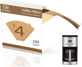 WB0013 WOLLIBAO Coffee Filters Paper Cuisinart Maker Ninja