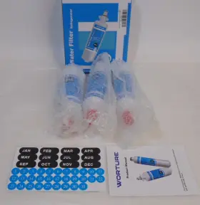 XT006 WORTURE Refrigerator Water Filter Set