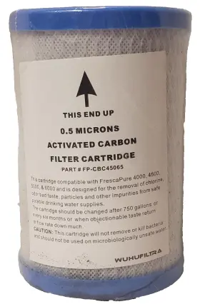 PF-CBC45065 WUHUFILTRA Carbon Filter Cartridge Frescapure