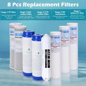 06FIL001-3P4C1T-8 XCCERIES Water Filter Set Ro Cartridges