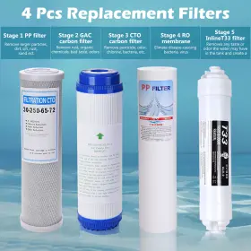 06FIL002-1P2C1T-4 XCCERIES Water Filter Set Ro Cartridges