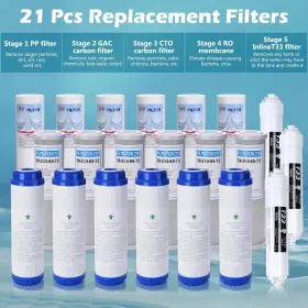06FIL003-6P12C3T XCCERIES Water Filter Set Ro Cartridges #3
