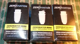 188781000973 ZEROWATER Mini Brita Pitcher Filters Gallon