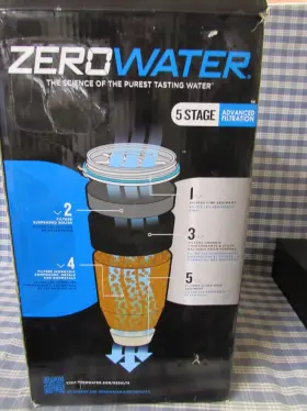 851510006255 ZEROWATER Cup Pour Glass Water Filter Dispenser #3