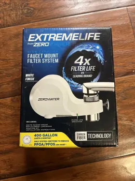 ZFM-400WH ZEROWATER Water Extreme Faucet Mount Filter Gallons