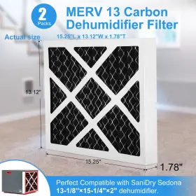 732133663356 ZNNAM Merv Carbon Dehumidifier Filter Sanidry Se #2