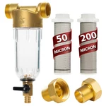 Aquaboon Spin Down Sediment Filter, Ab-pf50m Reusable Whole House Water. Fixed Price $62.12.