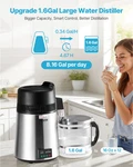 Vevor Water Distiller, 6l 1.6 Gallon Larger Pure Purifier Filter For Home. Fixed Price $166.90.
