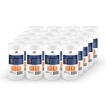 20-pack Of Aquaboon Sediment Water Filter Whole House Big Blue 1 Micron 10"x4.5". Fixed Price $147.79.