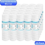 1/5/10/20/30/50 Micron 10" X 2.5" String Wound Whole House Sediment Water Filter. Fixed Price $60.95.