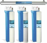 Bluonics Whole House & Well Water Carbon&sediment 55w Ultraviolet Filter2.5"x20". Fixed Price $449.00.