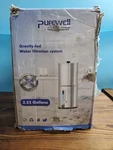 Stainless Steel Purewell Gravity-fed Water Filter System 2.25 Gallon. Fixed Price $69.99.