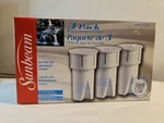 Sunbeam Pf1000 3-pack Water Pitcher Filter Replacements Reduces Chlorine. Fixed Price $14.00.