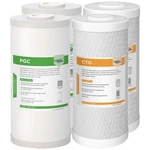 1-4 Pack 10x4.5" 5 Micron Sediment Gac Carbon Block Cto Water Filter Whole House. Fixed Price $23.84.