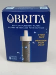 Brita Bottle Replacement Filters 6 Pack New *ships Free*. Fixed Price $14.00.