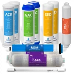 1 Year Alkaline Ultraviolet Reverse Osmosis Replacement Set 11 Filter 100gpd. Fixed Price $156.99.