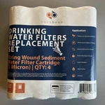 Aquaboon String Wound Water Filter Cartridge 10" X 4", 1 Micron Replacement Set. Fixed Price $10.00.