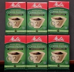 6 Packs Melitta #2 Cone Coffee Filters Natural Brown 100 Count (600 Total). Fixed Price $24.99.