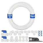 Refrigerator Water Line Kit, Lifevant 1/4 O.d. Tubing 32.8ft For R.o. Wat. Fixed Price $17.99.