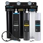 Pro+aqua Elite Gen2 Whole House 3 Stage Well Water Filter System, Gauges, 1. Fixed Price $489.95.