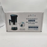 Phox Sustainable Glass Water Filter Jug Pitcher And Refillable Cartridge. Fixed Price $39.99.
