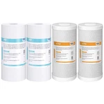 1-4 Pack 5 Micron 10x4.5" Big Blue Sediment Carbon Block Water Filter Cartridges. Fixed Price $49.99.