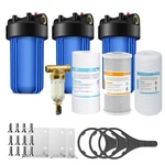 10 Inch Big Blue Whole House Water Filter Housing System Sediment Carbon Block. Fixed Price $139.99.