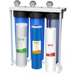 3-stage Whole House Water Filter System 20"x4.5" Pp Gac Cto Carbon. Fixed Price $279.99.