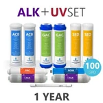 1 Year Reverse Osmosis Alkaline Uv System Full Replacement Filter Set - 11 With. Fixed Price $145.75.