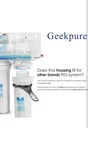 Geekpure 10" Reverse Osmosis Filter Housing Fit 2.5" X Filters -1/4". Fixed Price $29.99.