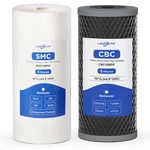 Locofiltr 2-stage 5 Micron 10 X 4.5 Whole House Sediment And Cto Carbon Block. Fixed Price $60.11.