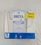 Brita Pitcher Water Filtration System 5 Cup Slim Model Filter Included New Open. Fixed Price $12.00.