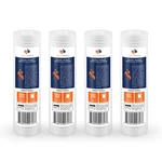 Grooved Sediment Water Filter 1 Micron 10" X 2.5" Size 4 Pack By Aquaboon. Fixed Price $22.79.