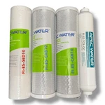 Apec 10" Water Filter Set Of 4; Fi-es-sed10; Fi-es-cab10 (x2); Fi-es-tcr-qc. Fixed Price $39.95.
