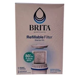 Brita Refillable Water Filter Starter Kit Reusable Shell + Refills New. Fixed Price $12.00.