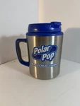 Polar Pop Stainless Steel Travel Mug Blue Handle Straw Insulated 10 Cup. Fixed Price $19.18.