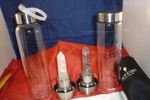 Crystal Infused Water Bottle. Set Of 2 Portable Glass Bottles Zendae. Fixed Price $29.99.