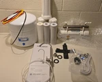 Apec 6 Stage 75 Gpd Uv Sterilizer Reverse Osmosis Kit (missing Faucet Fixture). Fixed Price $180.00.