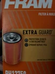 Fram Ph12750 Extra Guard Spin-on Automotive Replacement Oil Filter. Fixed Price $7.00.