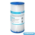 5 Micron 10"x4.5" Big Blue Whole House Pleated Sediment Water Filter Replacement. Fixed Price $12.95.