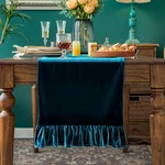 Velvet Table Runner Soft Decorative Luxurious Solid 14x72 In, Malachite Green. Fixed Price $28.88.