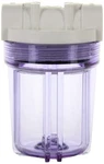 Hydronix Hx-hf3-5clwh12 5 Inch Clear Housing With White Rib Cap For Ro & Filt.... Fixed Price $31.35.