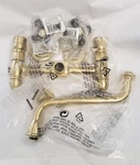 Kingston Brass Ks1212pkx Duchess Wall Mount Bathroom Faucet Pol (gold). Fixed Price $199.90.