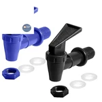 Lifcratms 2pcs Bpa-free Replacement Cooler Faucet, Plastic Water Black & Blue. Fixed Price $12.23.
