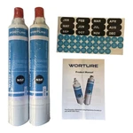 Lot Of 2 Worture Refrigerator Water Filter Xt002 Compatible With Ge Fridge. Fixed Price $15.00.