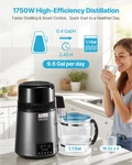 Water Distiller, 4l 1.1 Gallon Pure Purifier Filter For Home Table Counter. Fixed Price $154.31.
