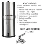 Imperial Berkey 4.5 Gal Stainless Steel Housing Only - Open Box W/ Spigot. Fixed Price $219.99.