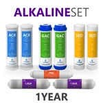 Express Water 1 Year Alkaline System Replacement Filter Set With 9 Total Filters. Fixed Price $114.99.
