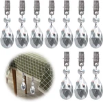 Glarks Tablecloth Weights Set, 10pcs Metal Clip Ab Crystal Glass Teardrop Prisms. Fixed Price $16.88.
