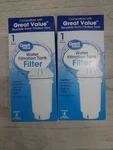 2 Great Value Water Filtration Tank Replacement Filter New Sealed. Fixed Price $22.00.